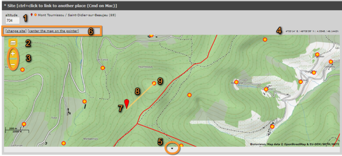 Navigating the map - Biolovision Help