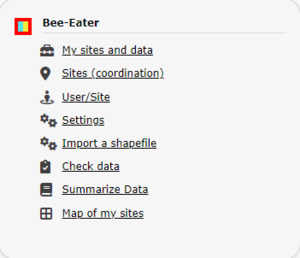 B eater Admin menu.png